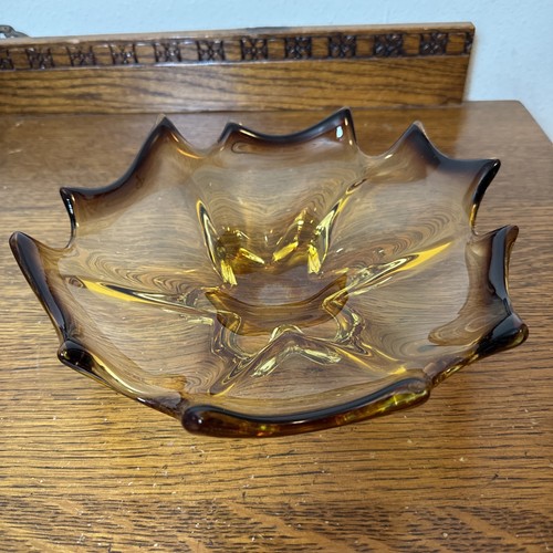 Mid century amberina art - mid, glass