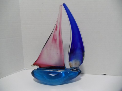 Vintage multicolor sailboat - vintage,
