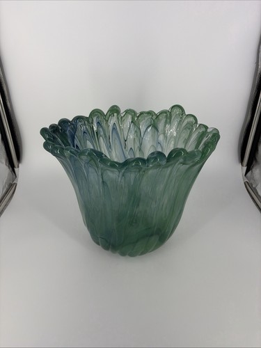 Large murano hand - large, green