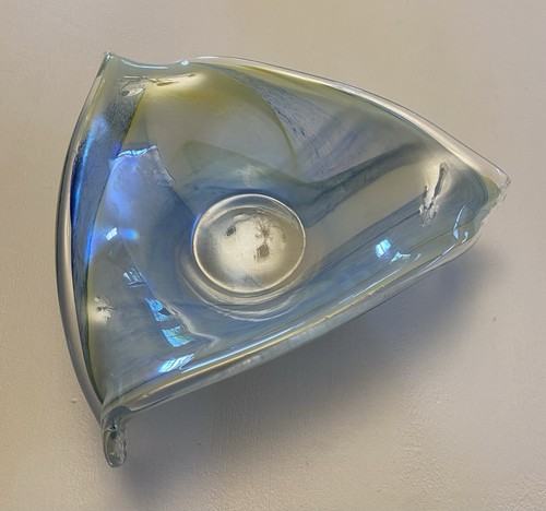 Art glass bowl - bowl, blue