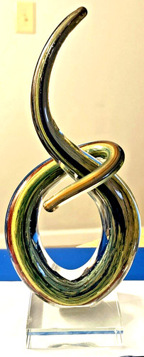 Murano style love knot - "murano, knot"