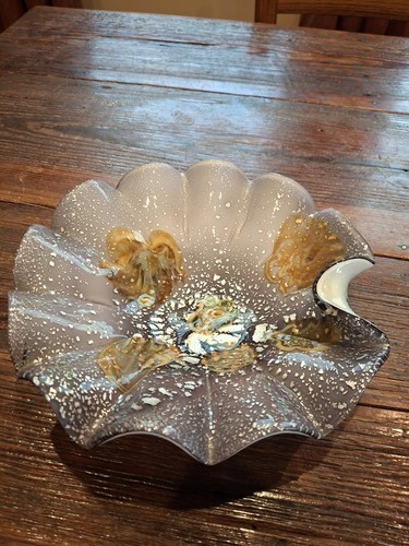 Vintage murano art glass bowl - vintage,